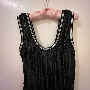 Black sequined mini dress from Revolve! Only worn once!